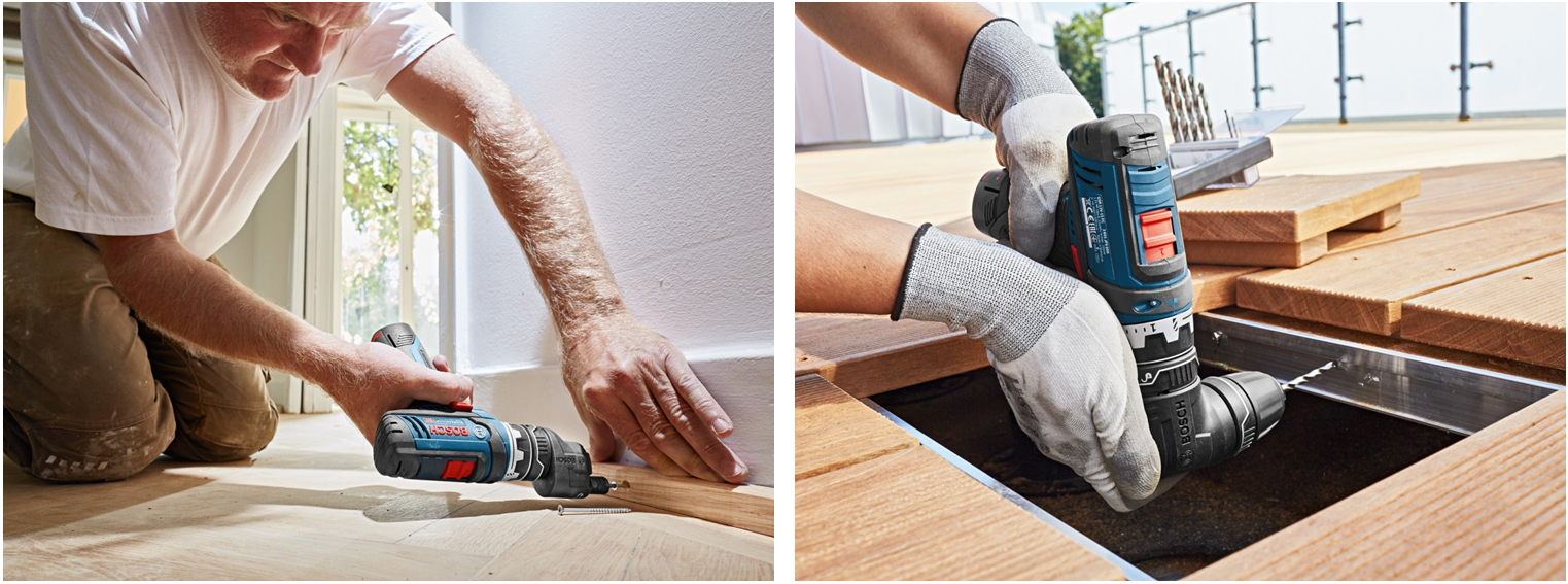 מברגה מקדחה נטענת מקצועית בוש BOSCH GSR 12V-15 FC SET 0 601 9F6 070